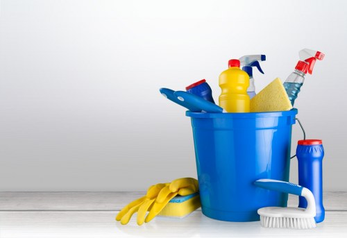 Specialist preparing carpet cleaning equipment in Swiss Cottage