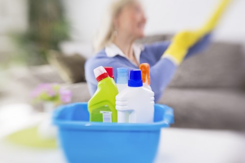 Recycling separation and waste sorting for local carpet cleaning operations