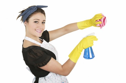 Local carpet cleaners in Swiss Cottage carefully cleaning a residential floor covering