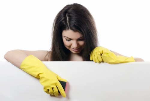 Customer reviewing carpet cleaning service booking and payment terms
